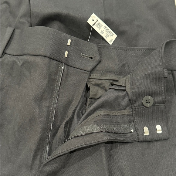 Madewell women’s The Signature Trouser Pant black w/ white side stripe Sz 12 NWT - Picture 5 of 9